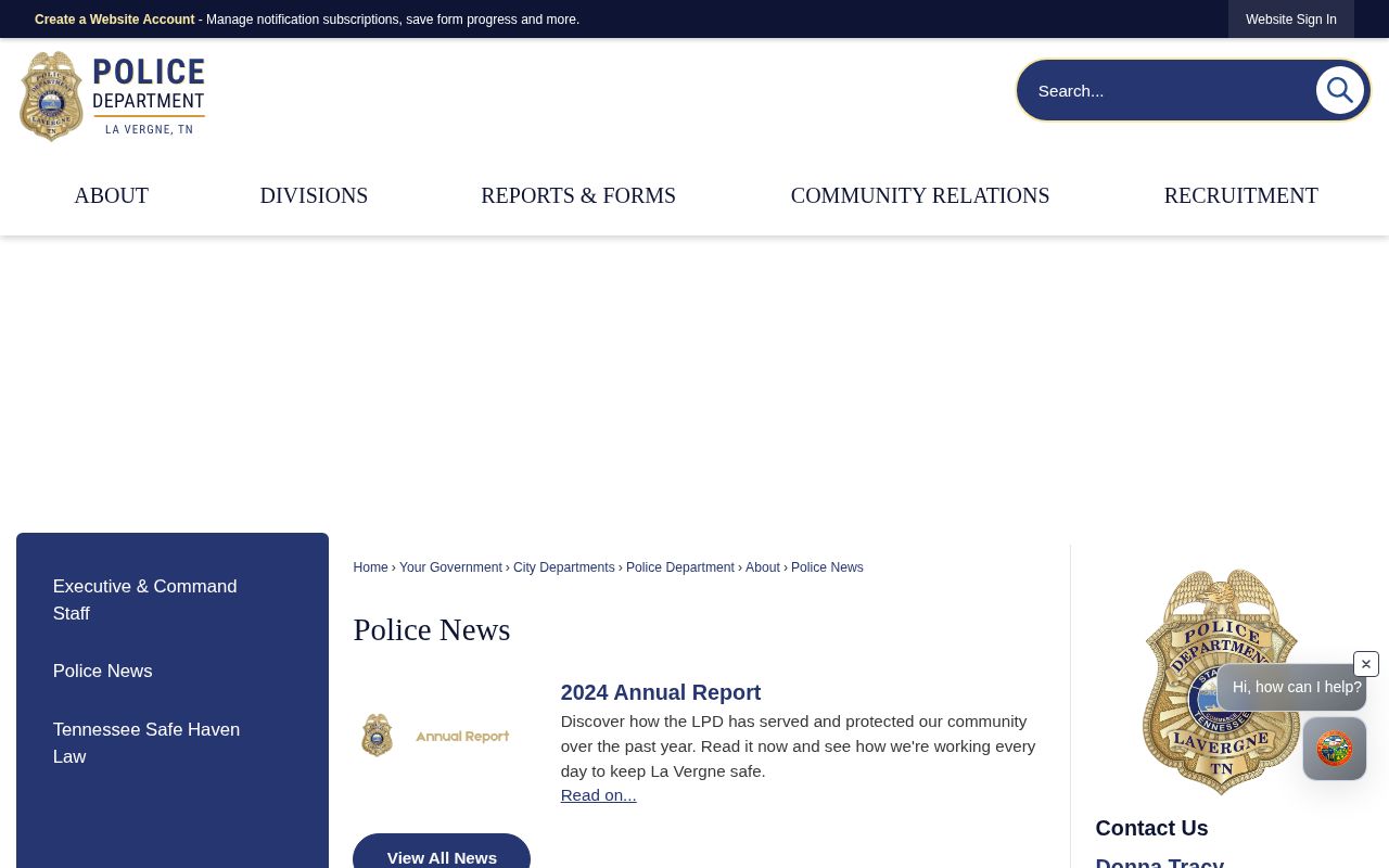 La Vergne recent arrests police news source